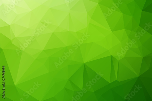 Green Low poly crystal background. Polygon design pattern. environment green Low poly vector illustration, low polygon background.