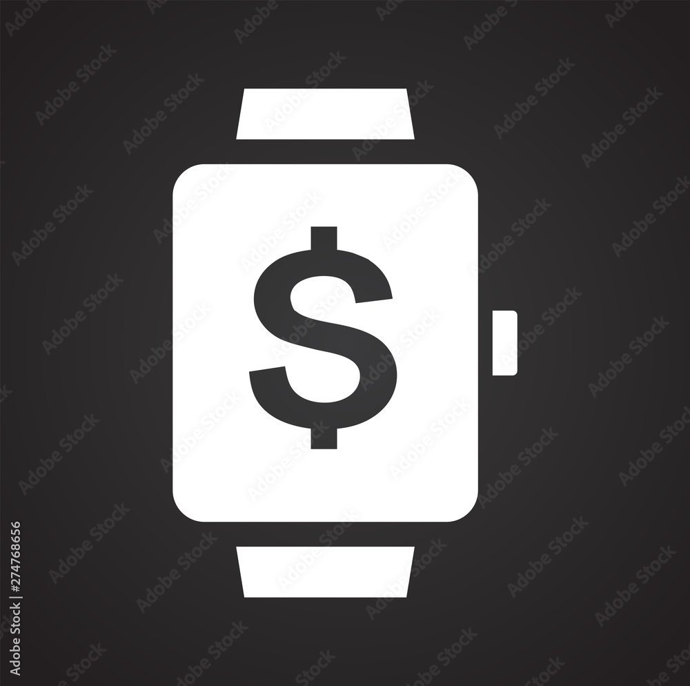 Smart Watch related icon on background for graphic and web design. Simple illustration. Internet concept symbol for website button or mobile app. Smart Watch related icon on background for graphic and web design. Simple illustration. Internet concept symbol for website button or mobile app.