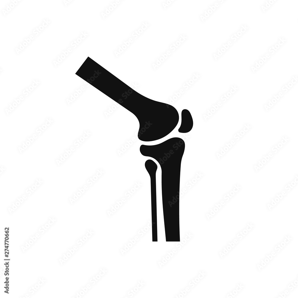 Knee joint icon. Vector. Isolated. Knee joint icon. Vector. Isolated.