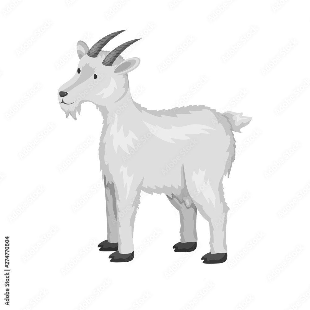 Vector design of goat and pet symbol. Collection of goat and milk stock vector illustration. Vector design of goat and pet symbol. Collection of goat and milk stock vector illustration.