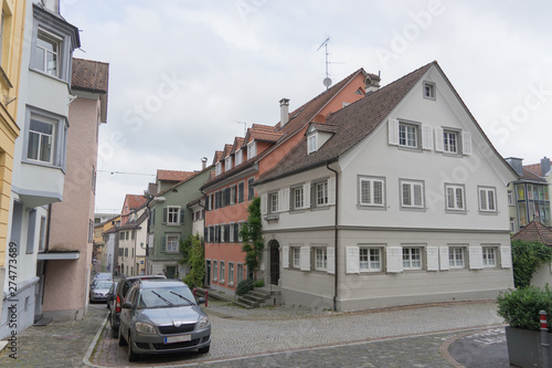 Historische Häuser in der Altstadt von Bregenz am Bodensee © tina7si