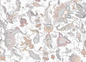 Fotobehang Paisley patronen Decoratief paisley motief klassieke stijl  © Elen  Lane
