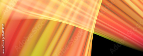 Modern rainbow liquid color flow colorful poster. Wave Liquid shape in black color background. Abstract composition