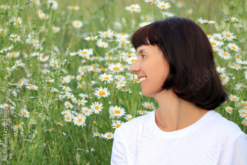 young woman in a field