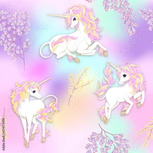 Dekoracja na wymiar  seamless-pattern-background-with-unicorn