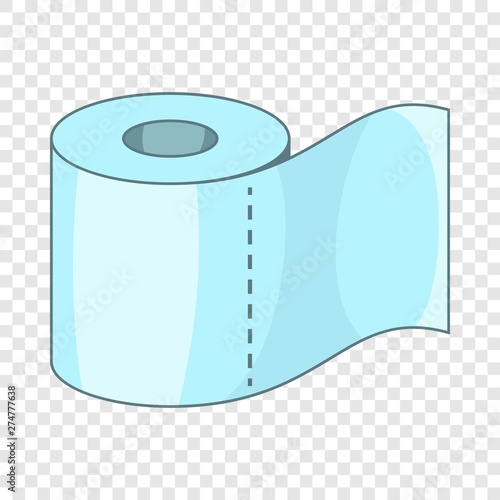 Toilet paper icon. Cartoon illustration of toilet paper vector icon for web
