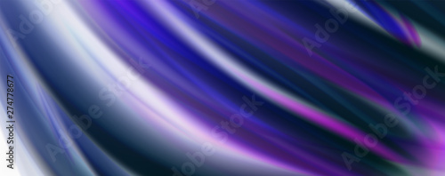 Glossy colorful liquid waves abstract background   modern techno lines