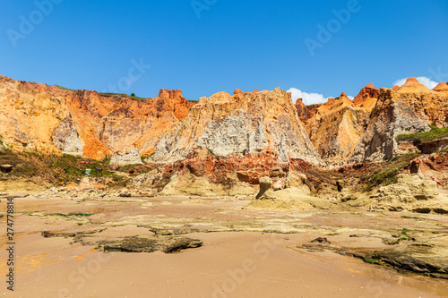 landscape beach of Morro Branco, Ceará - Brazil