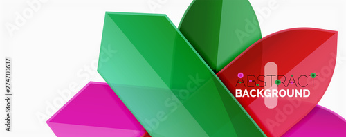 Abstract color lines dynamic background, modern material design style