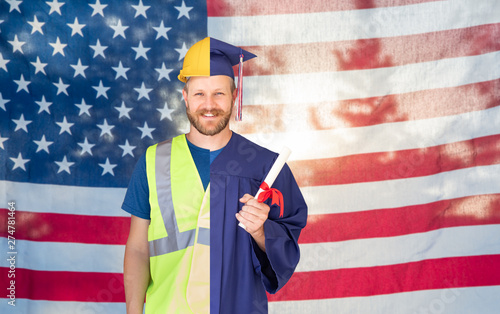 Split Screen Male Graduate ...