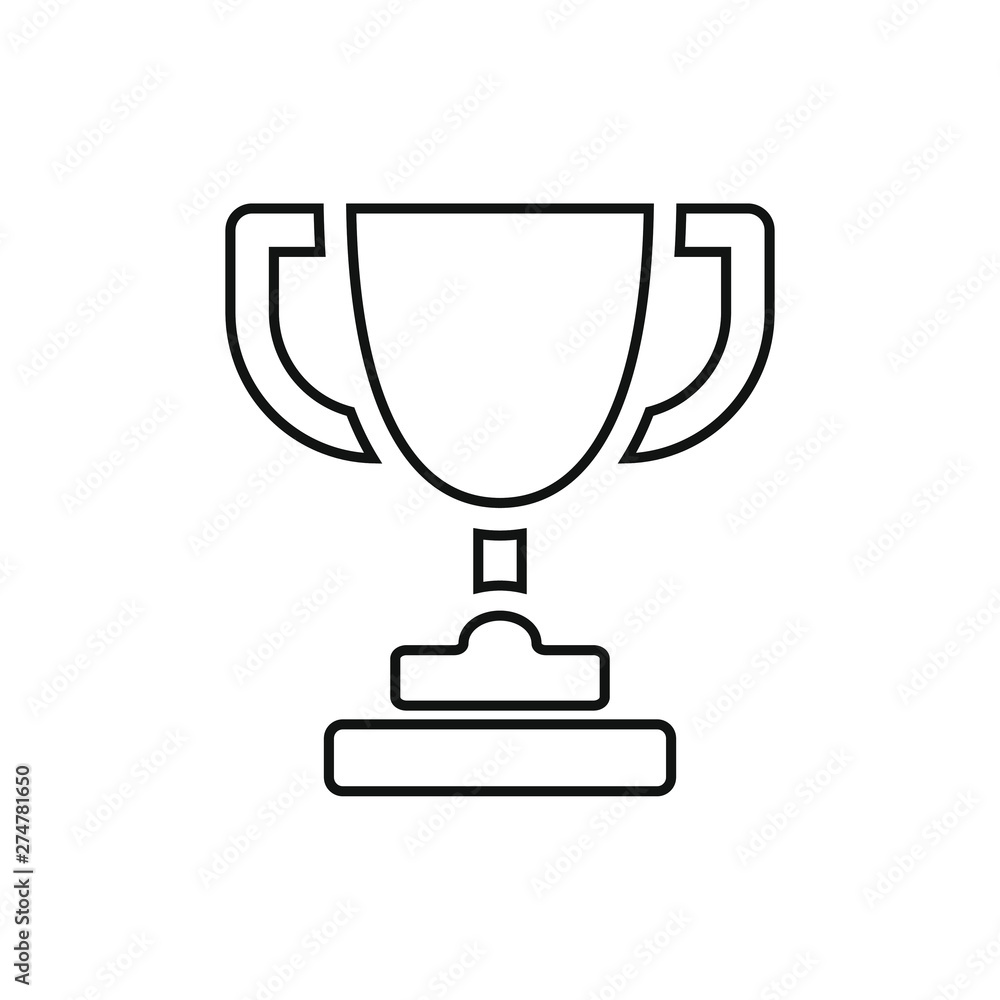 Trophy icon vector. champions cup icon illustration. Trophy icon vector. champions cup icon illustration.
