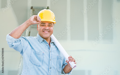 Hispanic Male Contractor wi...
