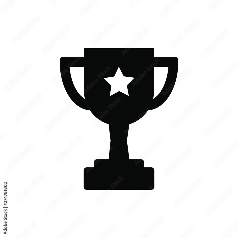 Trophy icon vector. champions cup icon illustration. Trophy icon vector. champions cup icon illustration.