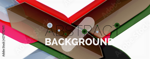 Abstract color lines dynamic background, modern material design style
