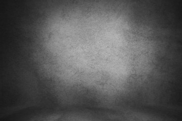 backdrop photo background illuminated by lamps, studio, Gray background illuminated in the center with the floor Background of photo studio