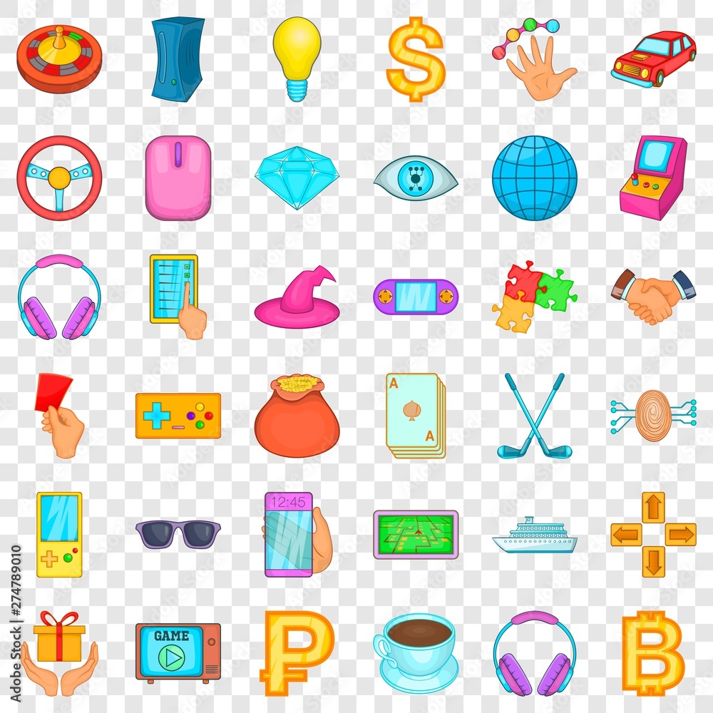 Handshake icons set. Cartoon style of 36 handshake vector icons for web for any design Handshake icons set. Cartoon style of 36 handshake vector icons for web for any design