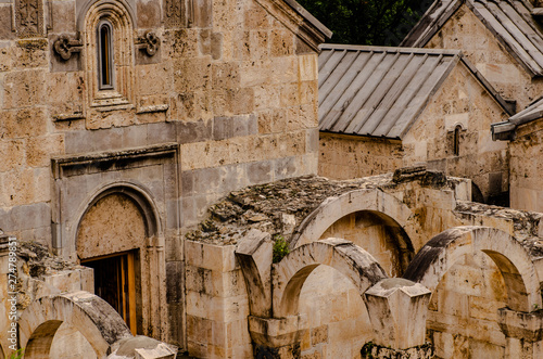 beautiful view to an old armenian Monastery in dilijan