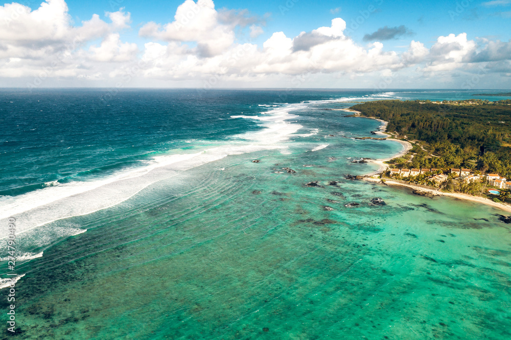 Aearial view of Belle Mare beaches, Mauritius. Aearial view of Belle Mare beaches, Mauritius.