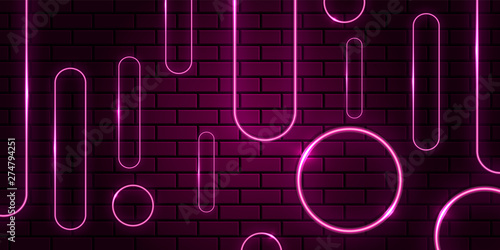 abstract geometric pink neon background