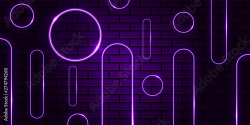 abstract geometric purple neon background