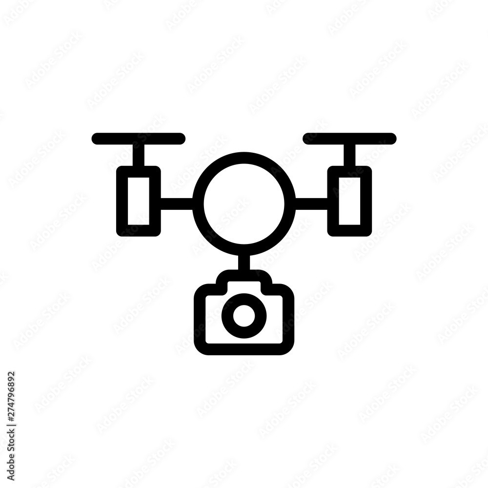 Drone, camera icon - Vector. Photo concept vector illustration. Drone, camera icon - Vector. Photo concept vector illustration.