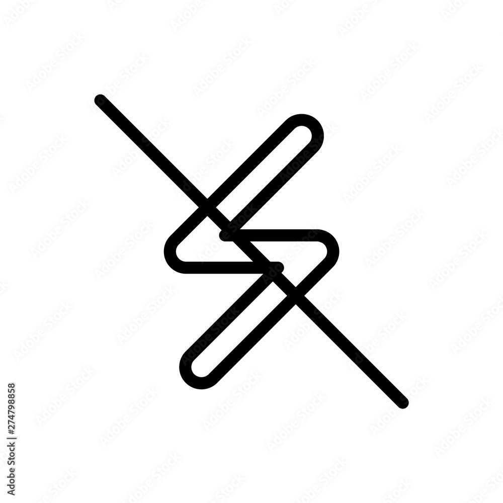 Not, flash icon - Vector. Photo concept vector illustration. Not, flash icon - Vector. Photo concept vector illustration.