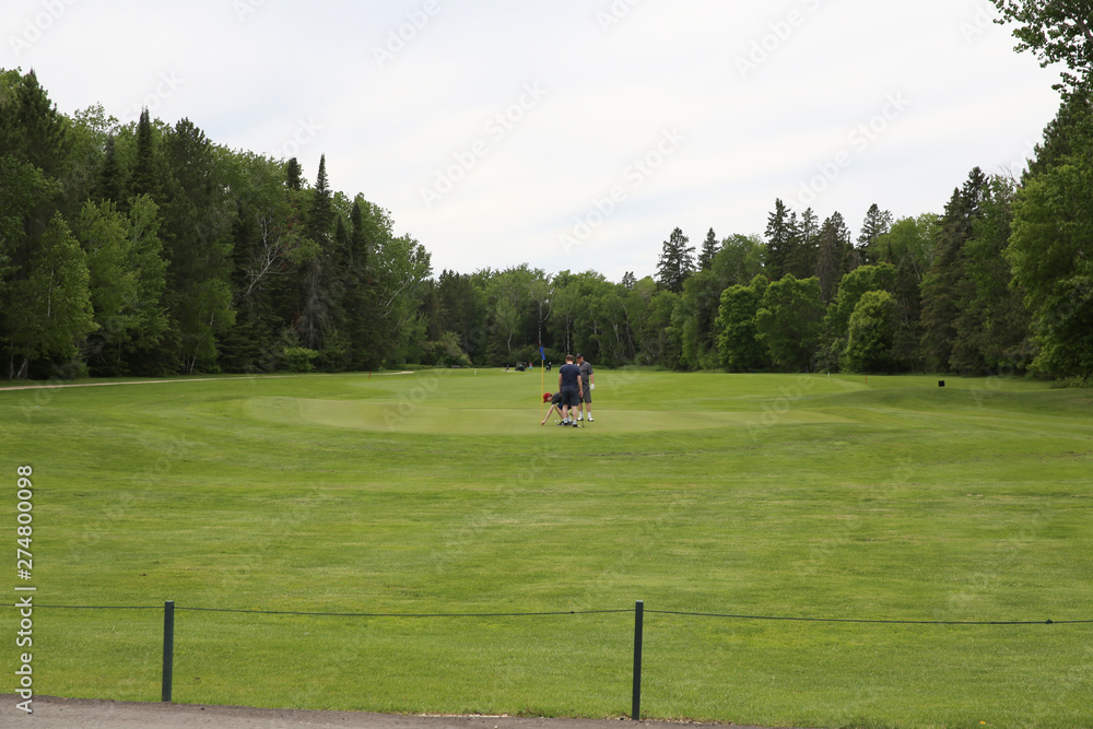 Beautiful Green Golf Landscape.