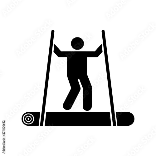 Man adventure fart wood icon. Element of pictogram adventure illustration