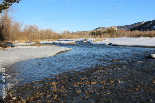 river in winter