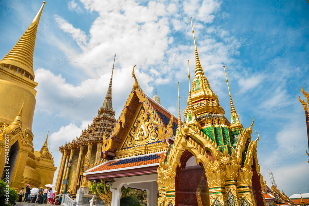 Fototapeta premium Jade Buddha Temple, Grand Palace, Bangkok, Thailand