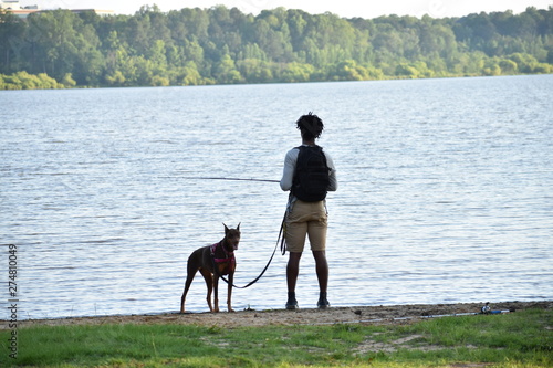 man and his dog