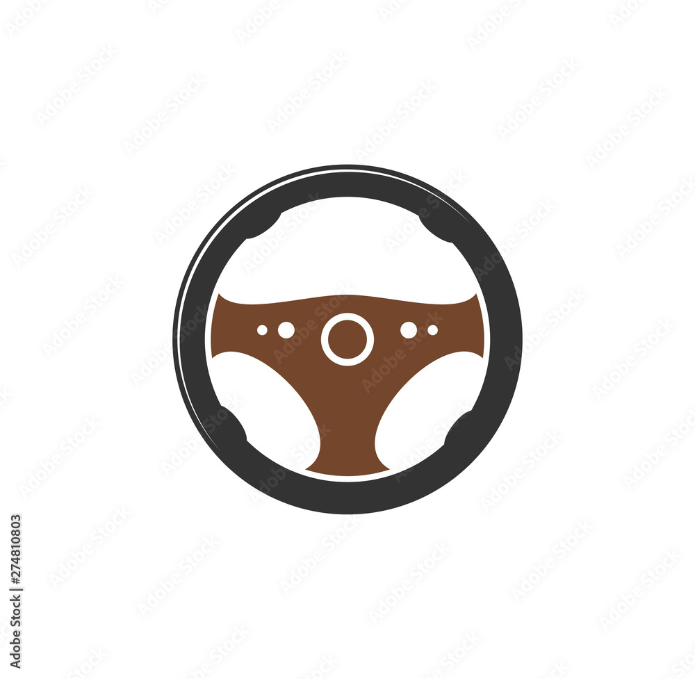 Steering wheel icon on background for graphic and web design. Simple illustration. Internet concept symbol for website button or mobile app. Steering wheel icon on background for graphic and web design. Simple illustration. Internet concept symbol for website button or mobile app.