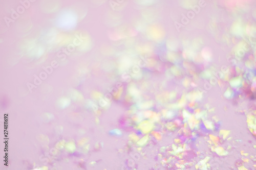 Abstract background of glitter and foil hologram. © Yevheniia Yasenenko