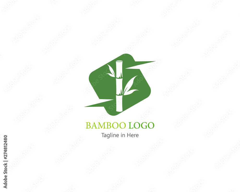 Bamboo logo template vector icon illustartion Bamboo logo template vector icon illustartion