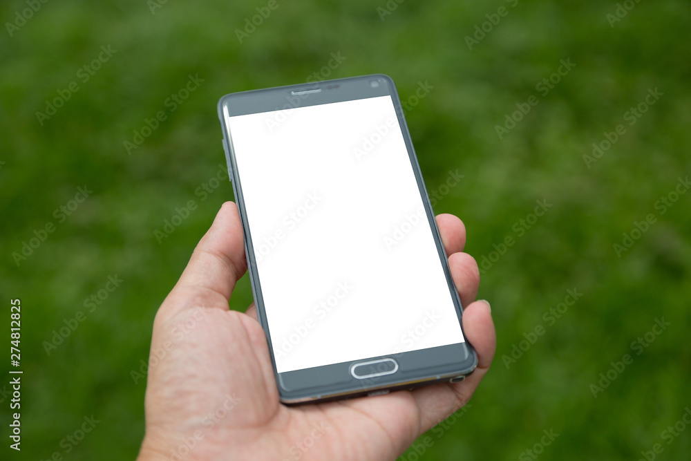 Smartphone in hand Smartphone in hand