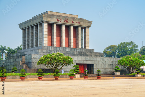 The Chairman Ho Chi Minh Mausoleum in Hanoi, Vietnam