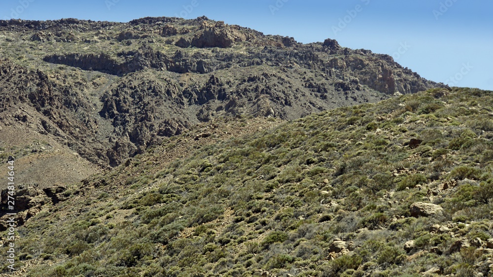 huge rock formations in teide park huge rock formations in teide park