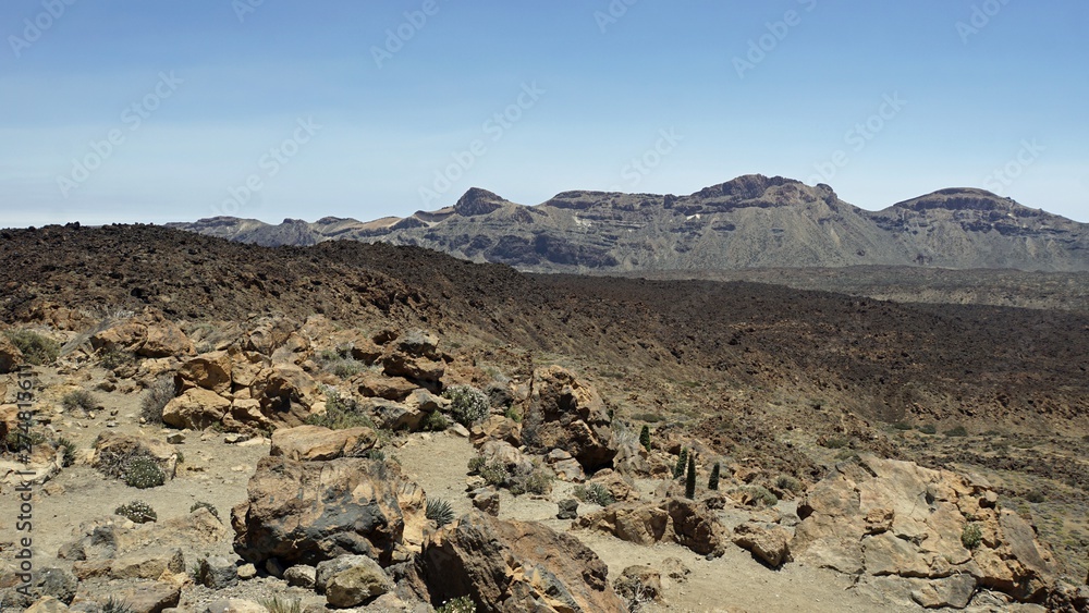 rough volcanic landscpae on teide volcano rough volcanic landscpae on teide volcano