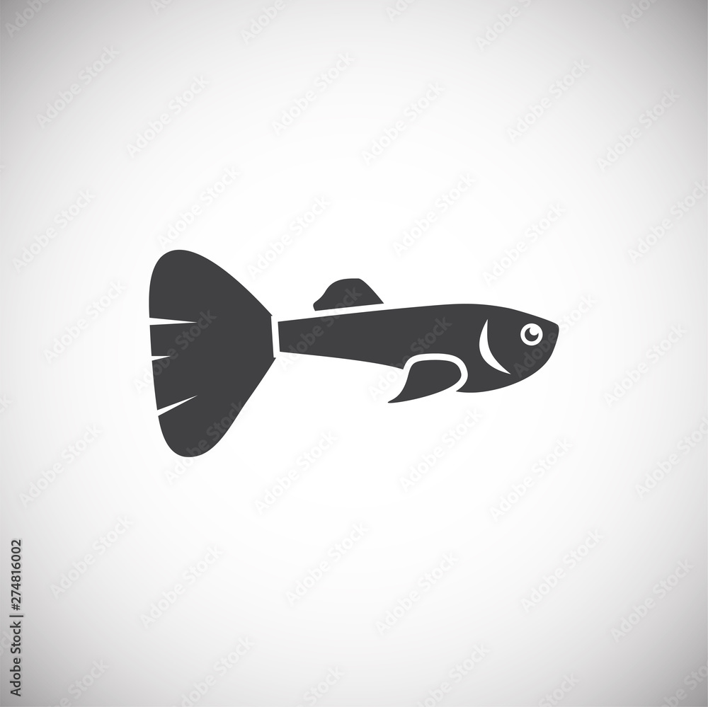 Fish related icon on background for graphic and web design. Simple illustration. Internet concept symbol for website button or mobile app. Fish related icon on background for graphic and web design. Simple illustration. Internet concept symbol for website button or mobile app.