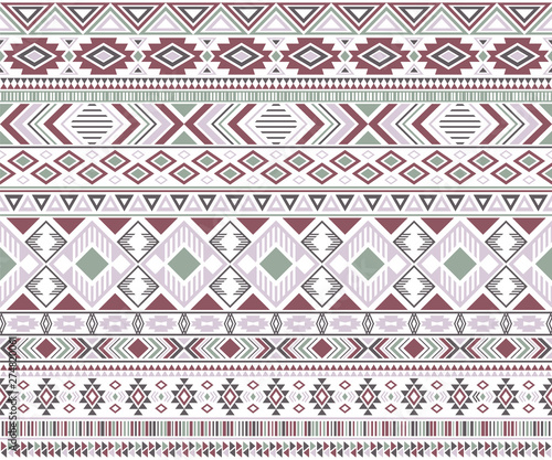 Tribal ethnic motifs geometric vector seamless background.