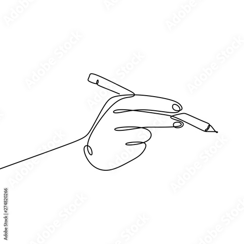 Continuous one line drawing...