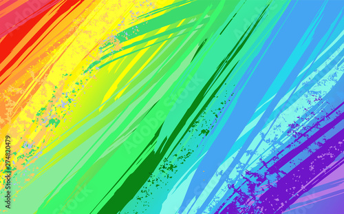 Background with rainbow paint