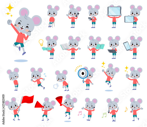 animal mouse boy_Action