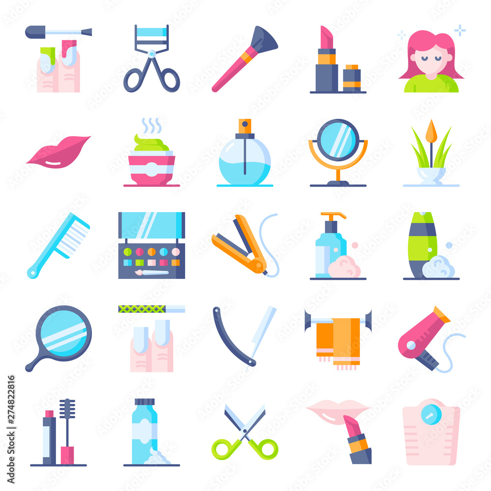 Beauty icons pack