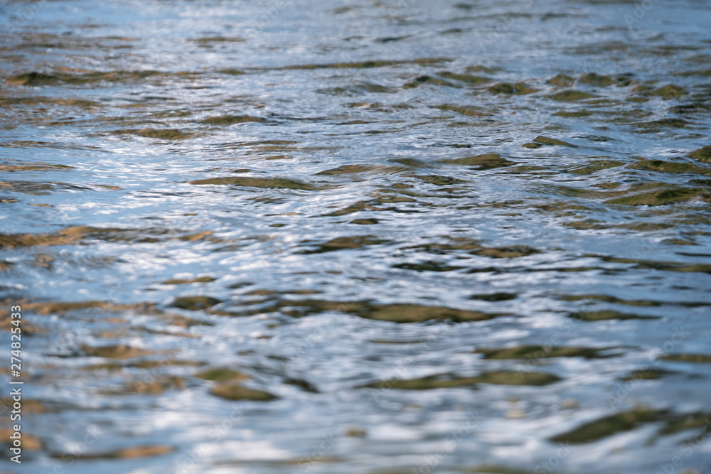 soft wave on water at river with evening light. soft focus. soft wave on water at river with evening light. soft focus.