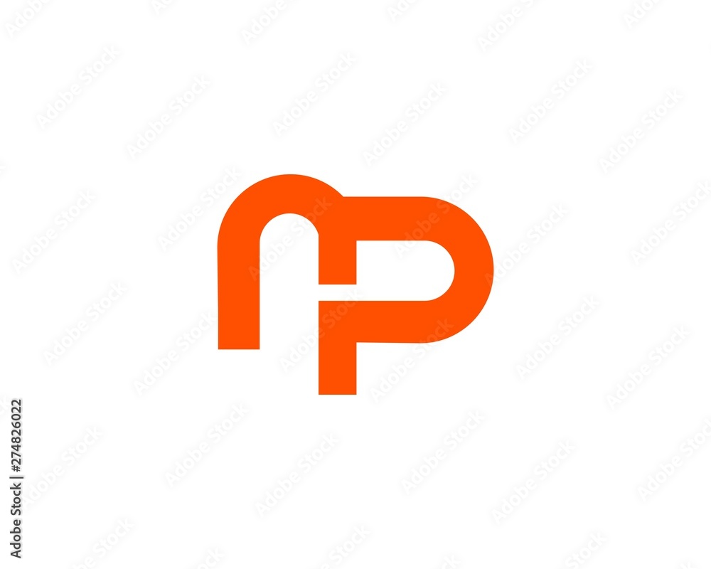 Letter PN, NP initial logo template creative design Letter PN, NP initial logo template creative design
