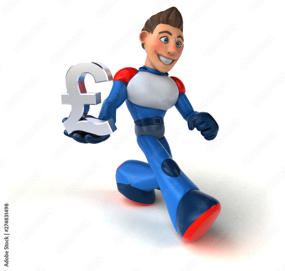 Super modern superhero - 3D Illustration Super modern superhero - 3D Illustration