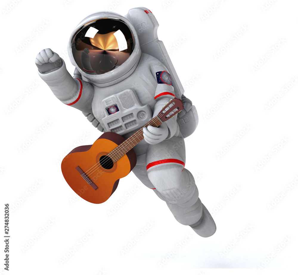 Fun astronaut - 3D Illustration Fun astronaut - 3D Illustration