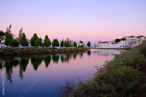 View on the river Gilao and on the old city of Tavira.