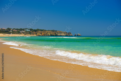 Beach Alvor Poente in Algarve, Portugal. © Elena Krivorotova